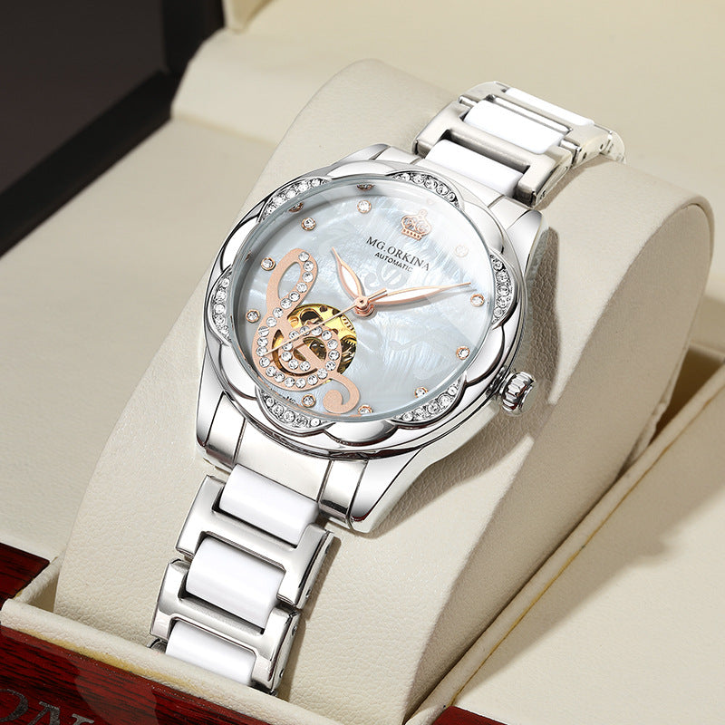 Luxury Women’s Mechanical Watch – Automatic Movement Elegant Timepiece