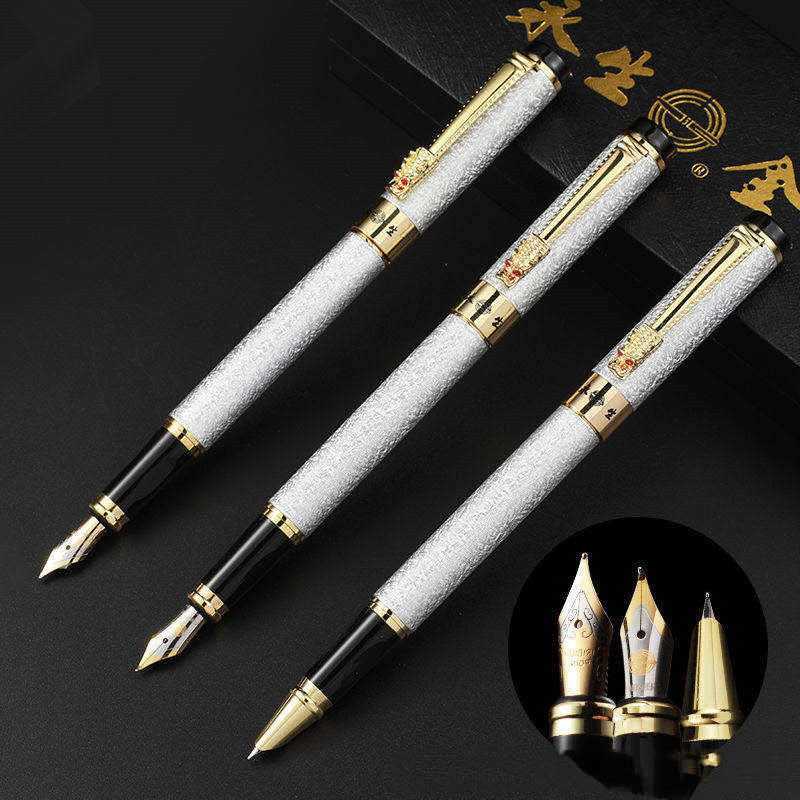 Stylo plume Immortel, robinet, signature, étudiant, bureau, métal, plume iridium