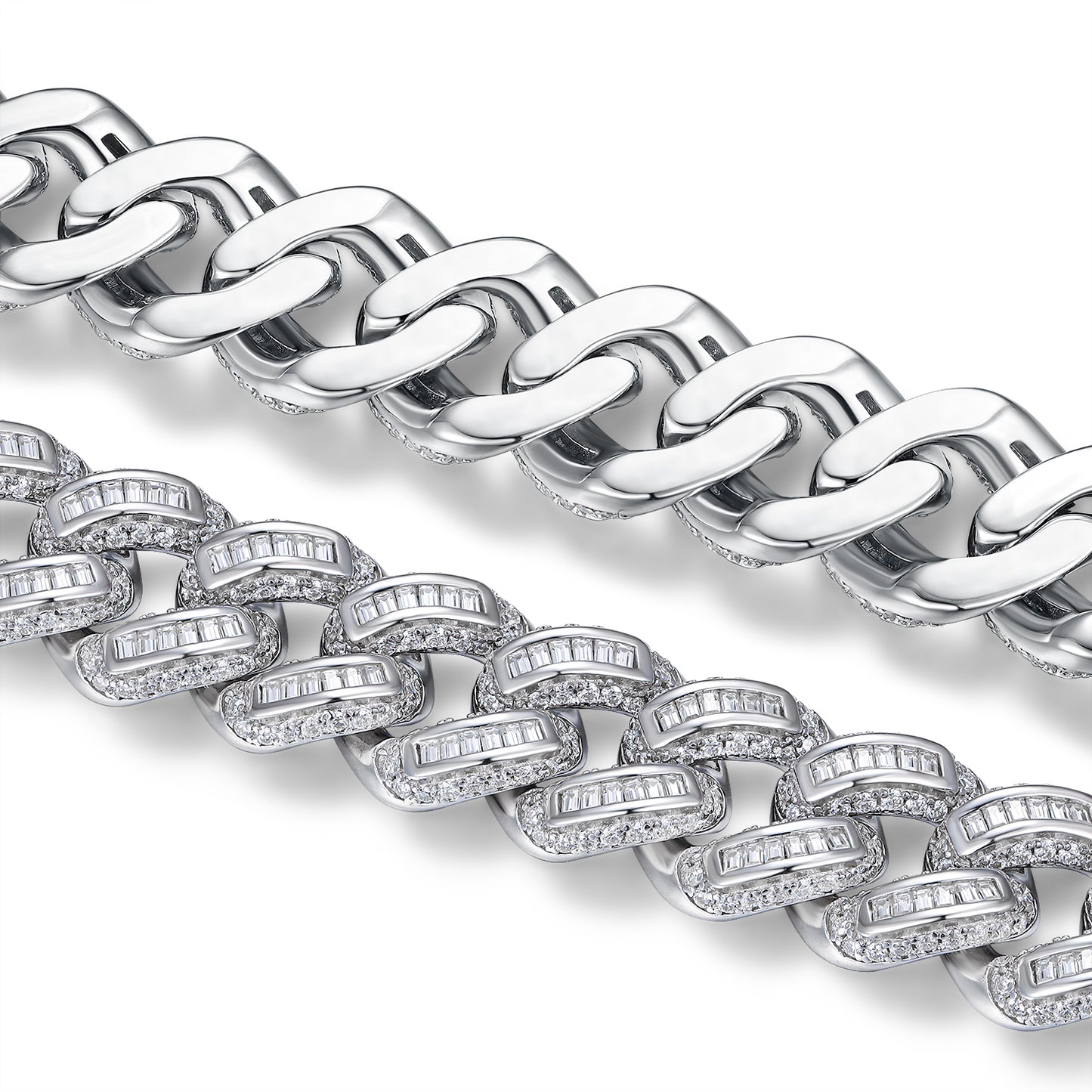 Set With Top-quality Moissanite, This Luxurious And Fashionable Light Luxury Jewelry Silver Bracelet Is Made Of S925 Silver Electroplated With Platinum