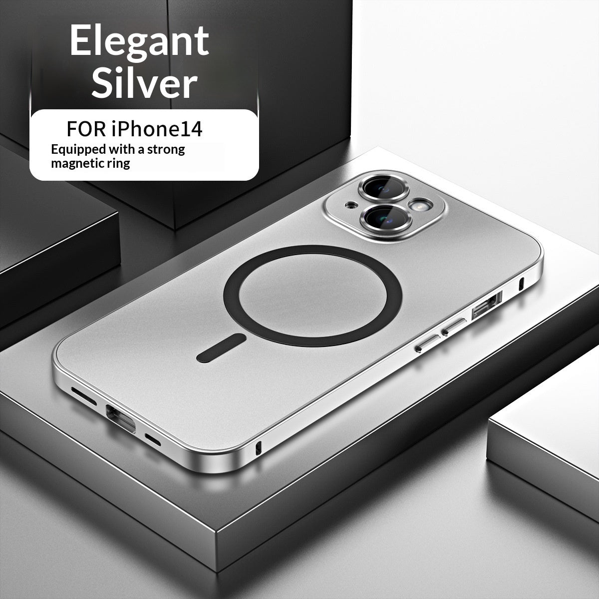Full-Coverage Magnetic Metal Phone Case