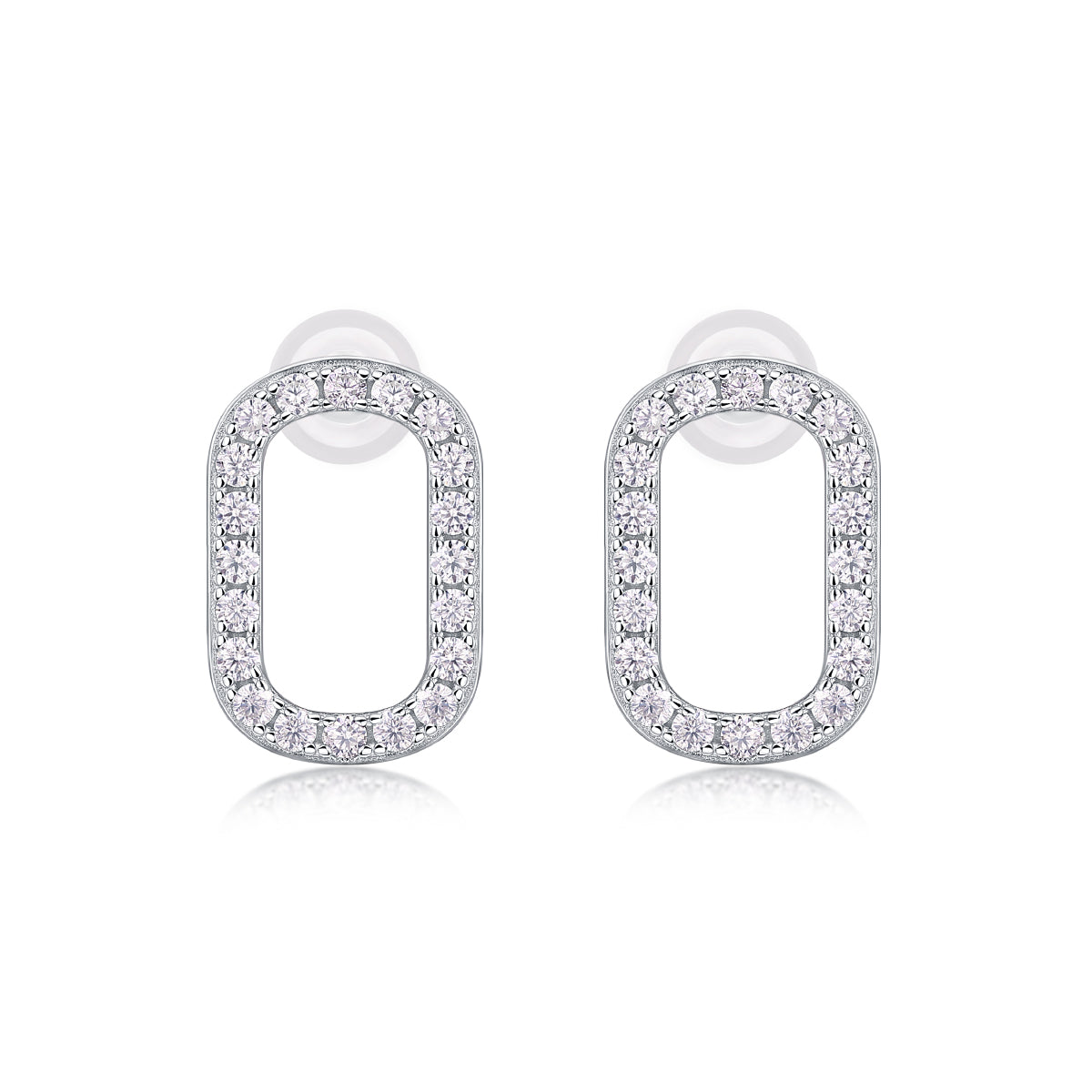 Return To Simplicity - Top-quality Moissanite Luxury Silver Stud Earrings S925 Silver-plated Platinum