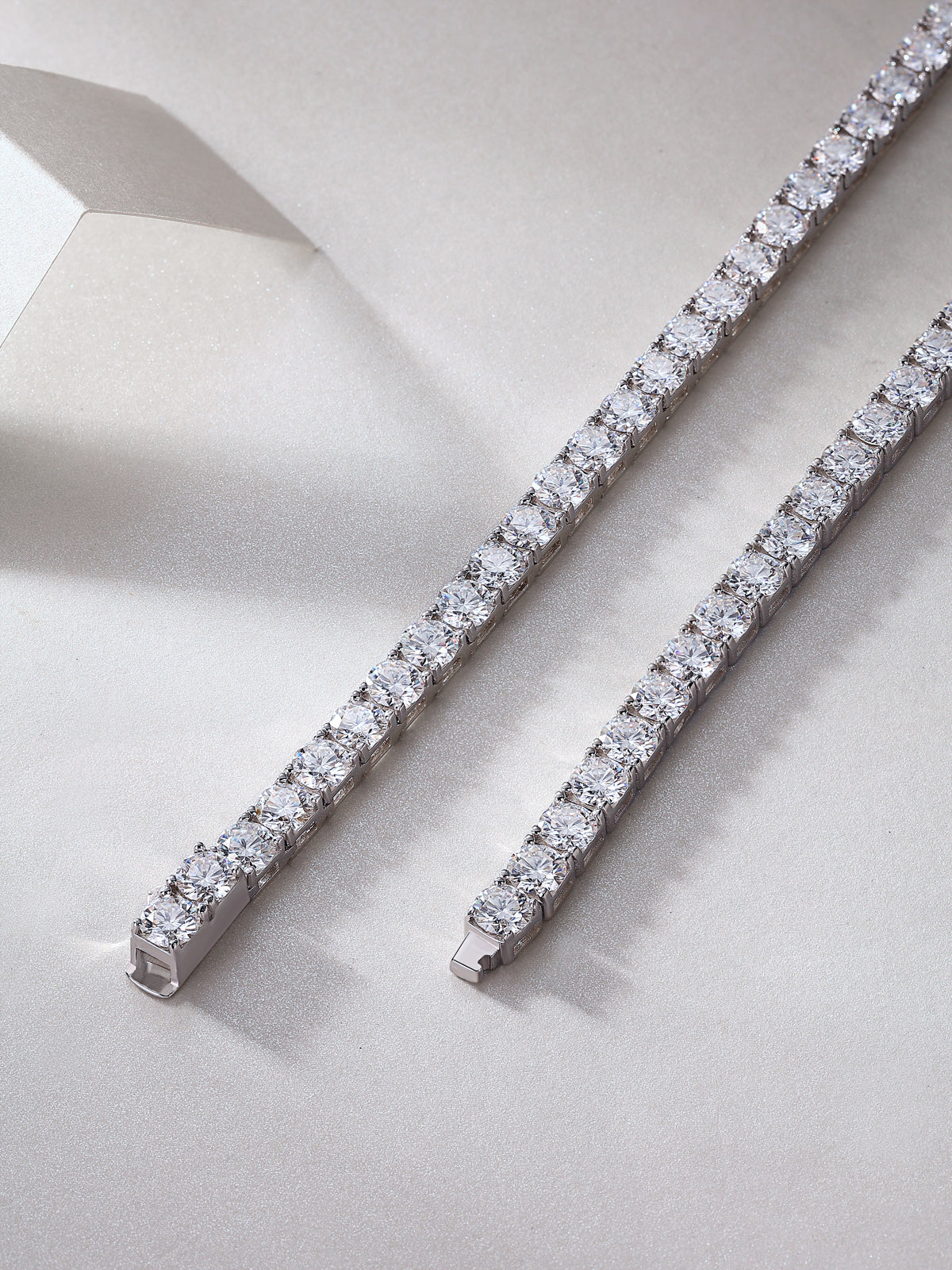 Endless Starry River - Luxury Necklace Set With Top-quality Moissanite, S925 Silver-plated Platinum.