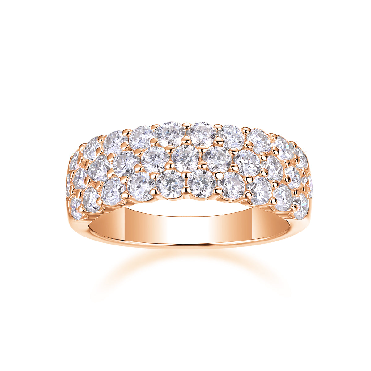 Phantom - Luxury Silver Ring Set With Top-quality Moissanite , S925 Silver And Platinum-plated Diamond Ring