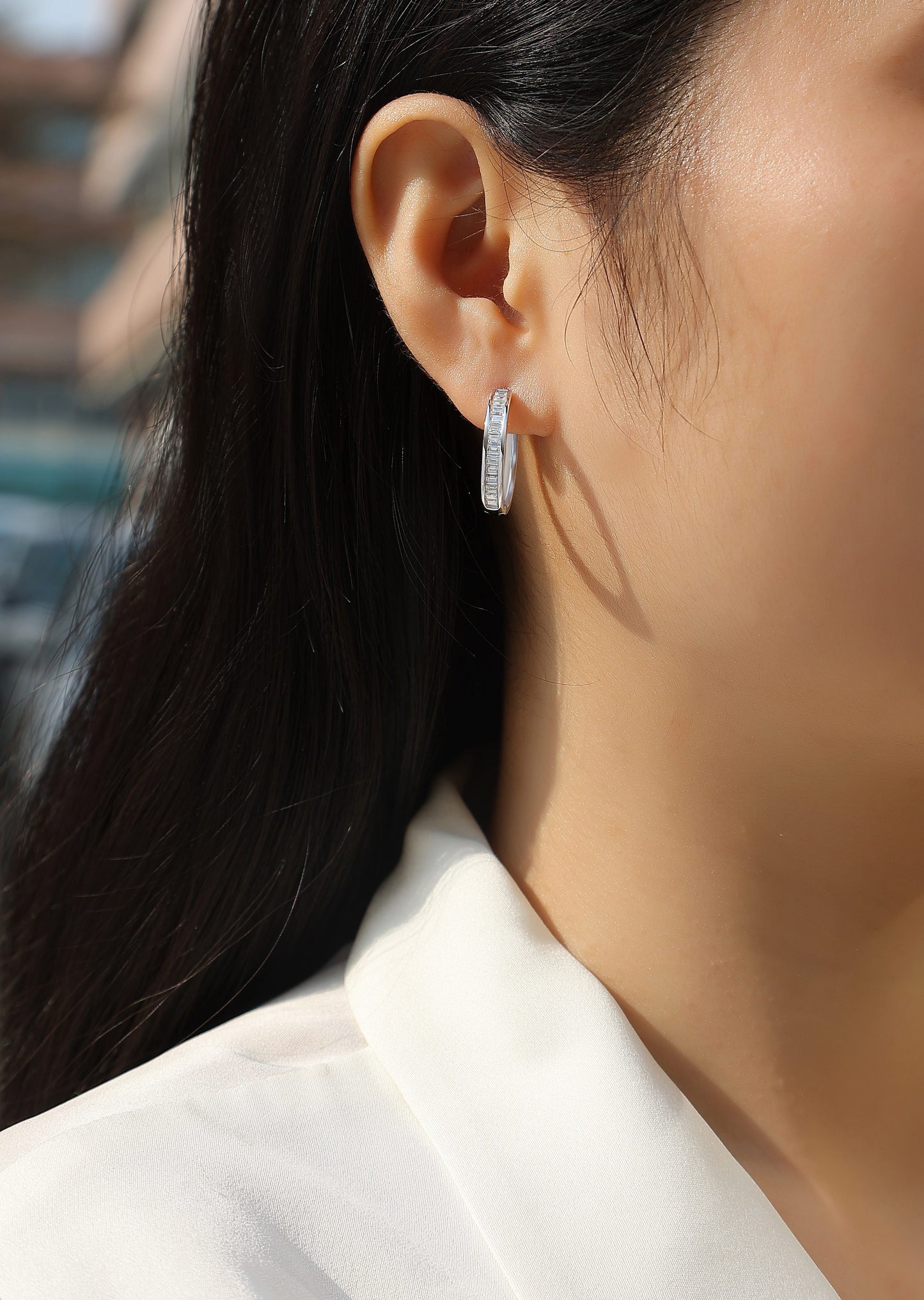 Dawn Break - Premium Moissanite Luxury Silver Stud Earrings S925 Silver Plated Platinum