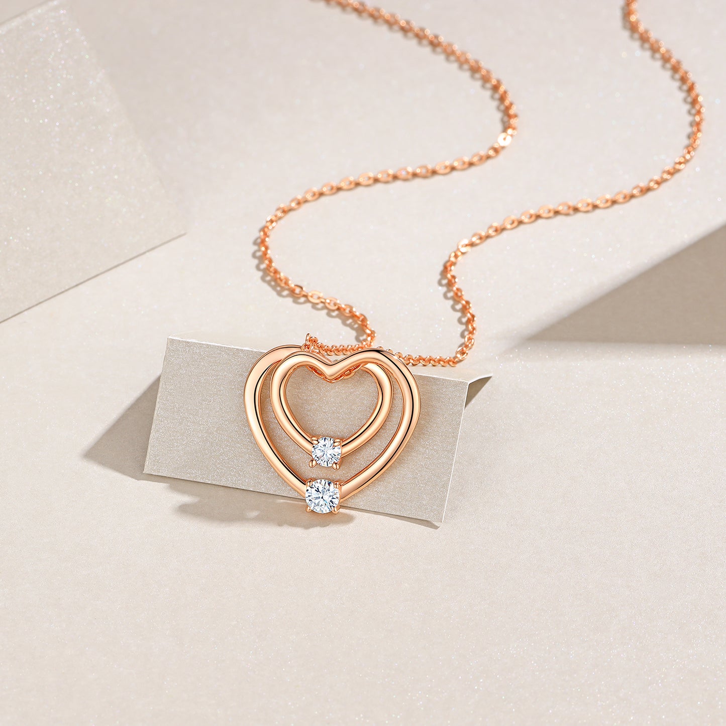 Luxury Silver Necklace Set With Top-quality Moissanite, S925 Silver Electroplated With Platinum