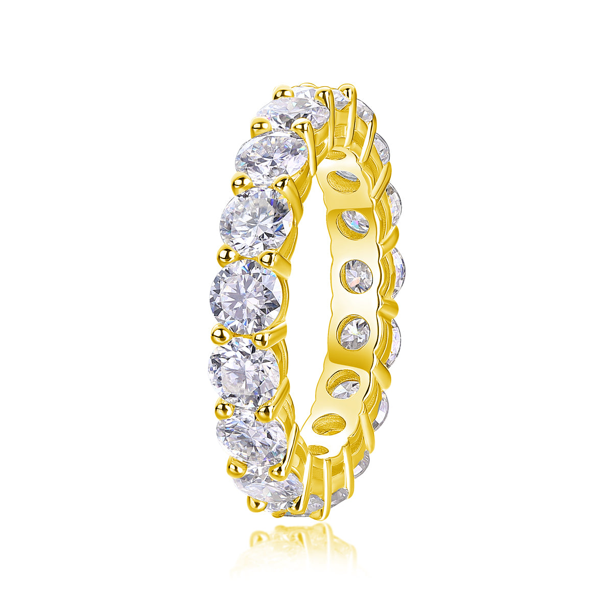 Starlight - Luxury Silver RIng Set With Top-quality Moissanite,  S925 Silver And Platinum-plated
