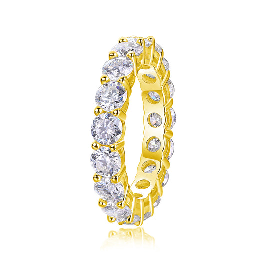Starlight - Luxury Silver RIng Set With Top-quality Moissanite,  S925 Silver And Platinum-plated