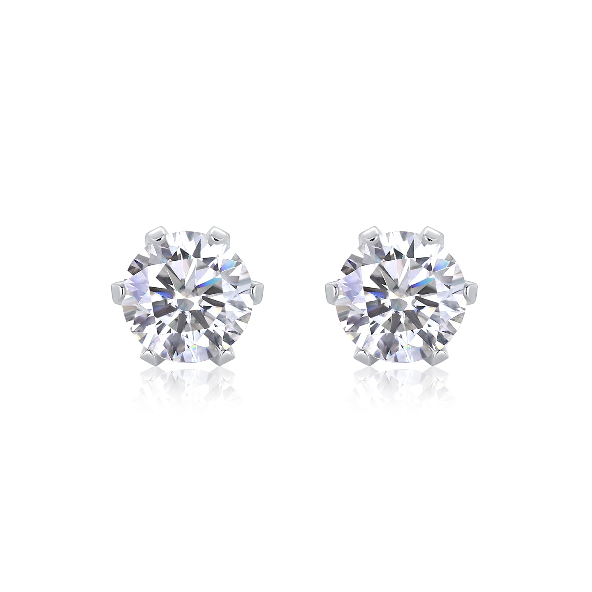 Starlight Solo Dance - Premium Moissanite Luxury Silver Stud Earrings S925 Silver Plated Platinum
