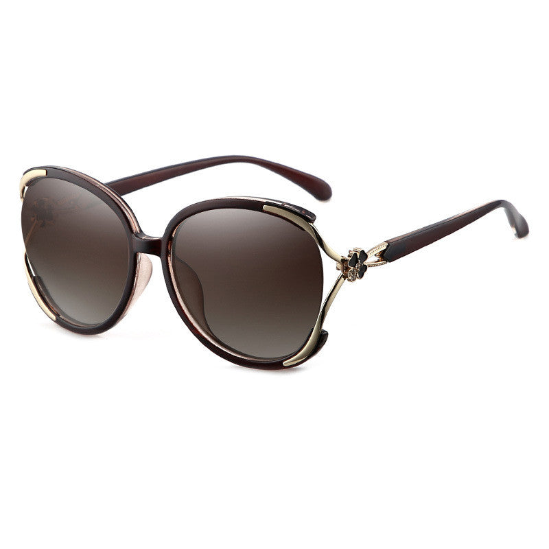 Luxury "Camellia" Flower Embellished Polarized Sunglasses for Women
