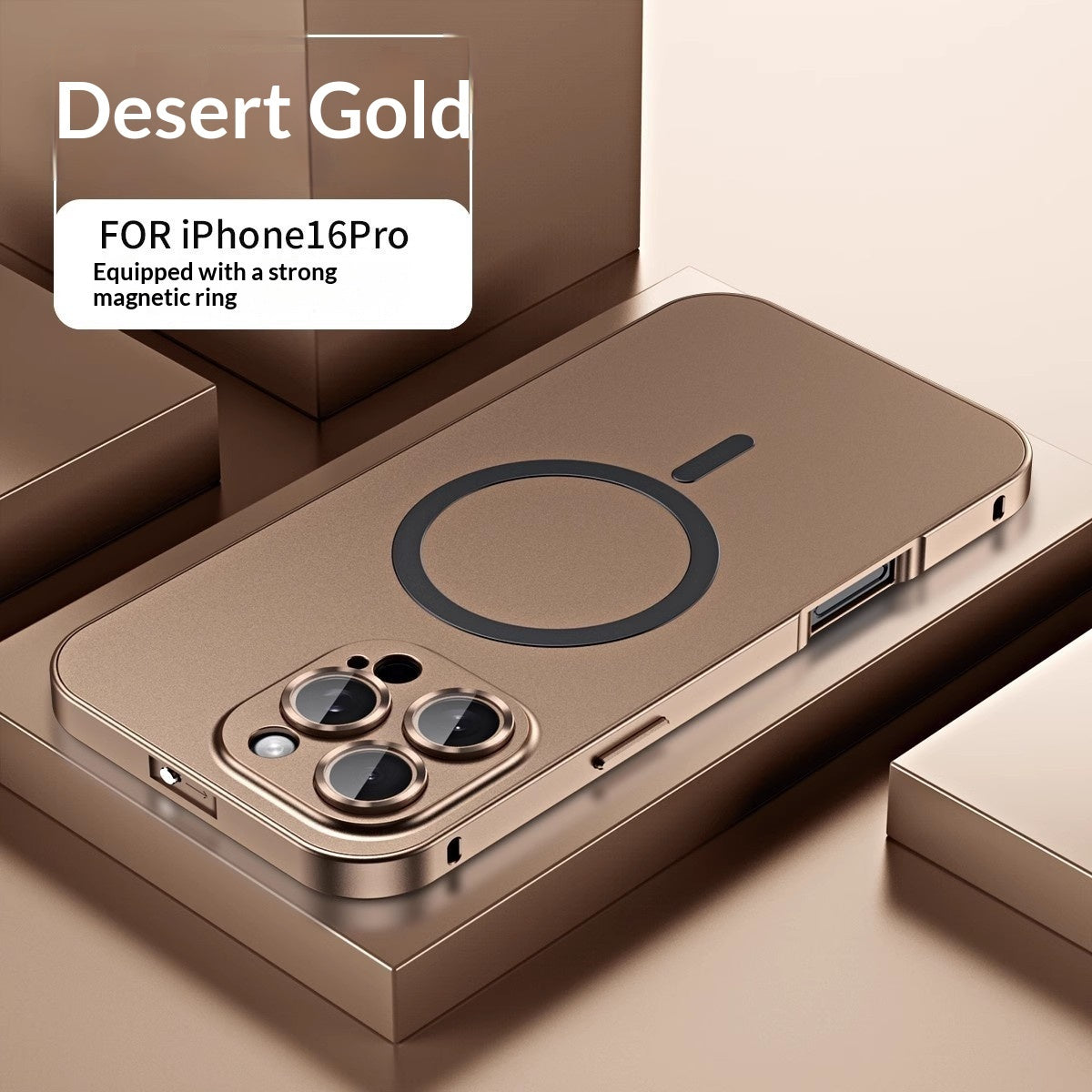 Full-Coverage Magnetic Metal Phone Case