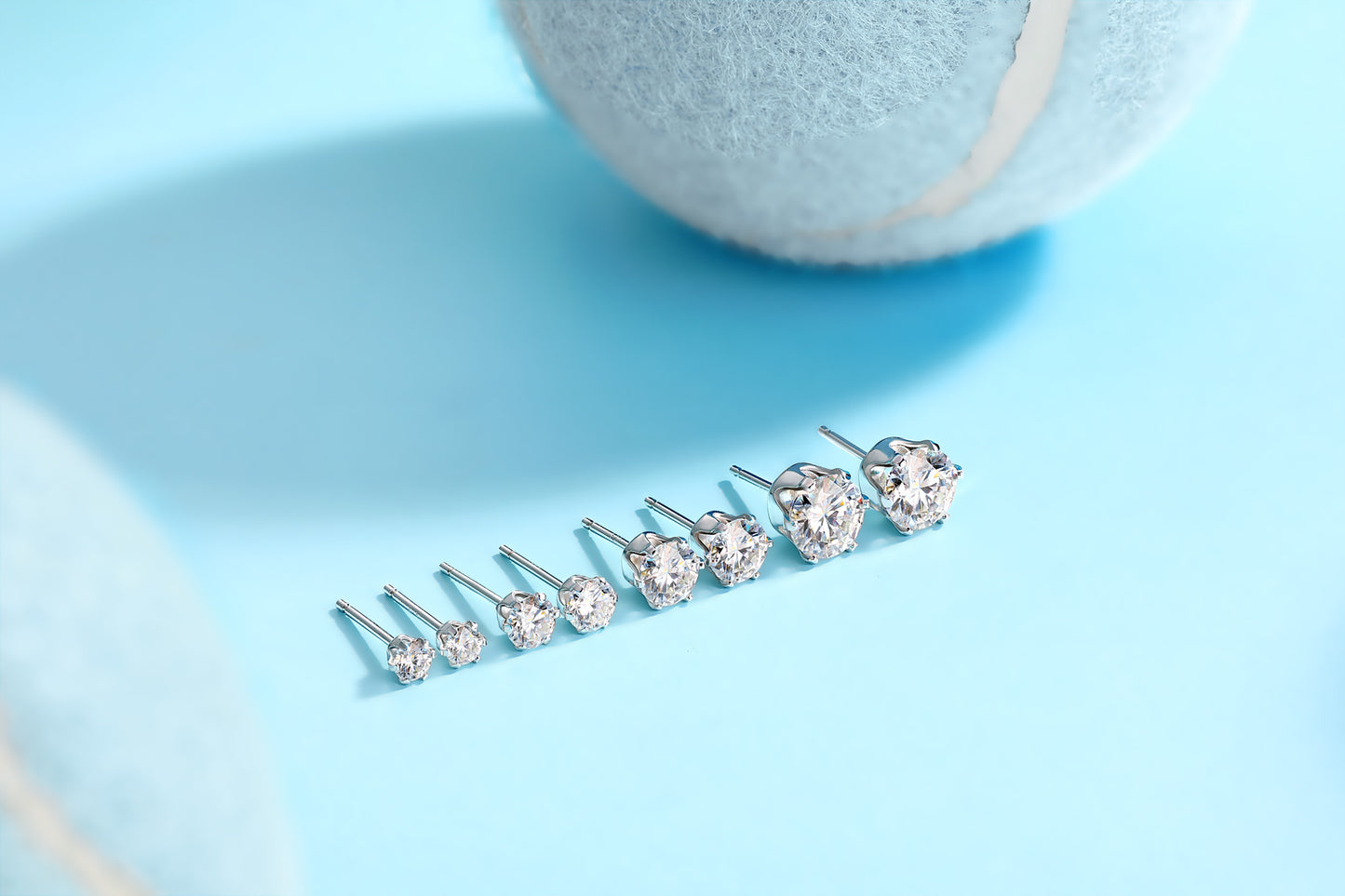 Starlight Solo Dance - Premium Moissanite Luxury Silver Stud Earrings S925 Silver Plated Platinum