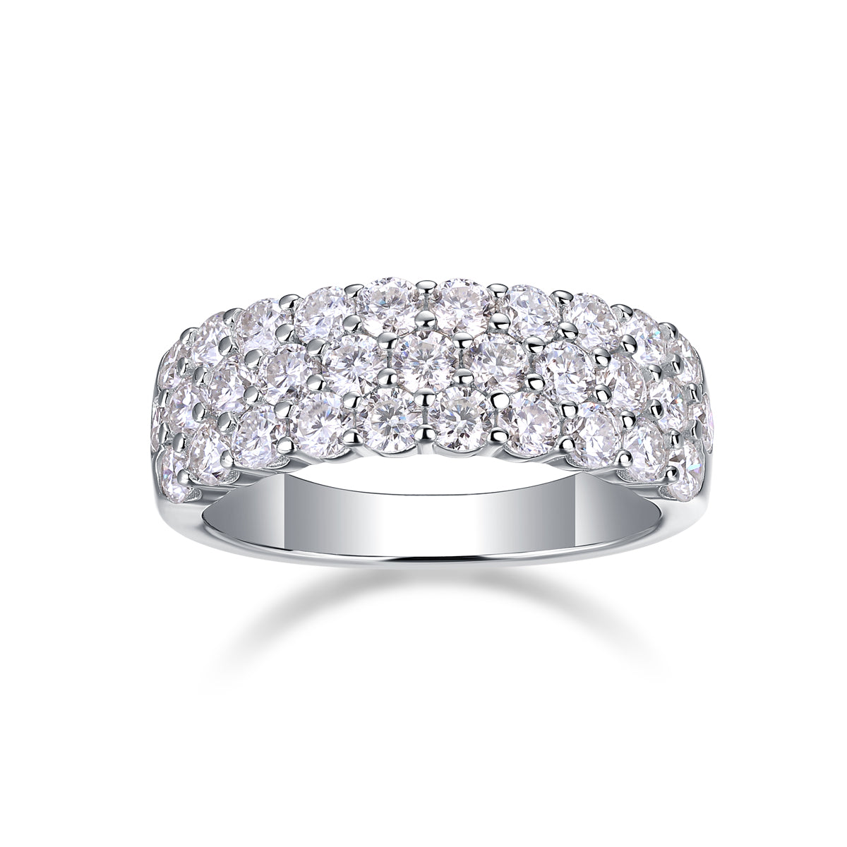 Phantom - Luxury Silver Ring Set With Top-quality Moissanite , S925 Silver And Platinum-plated Diamond  Ring