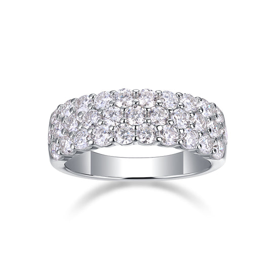 Phantom - Luxury Silver Ring Set With Top-quality Moissanite , S925 Silver And Platinum-plated Diamond  Ring