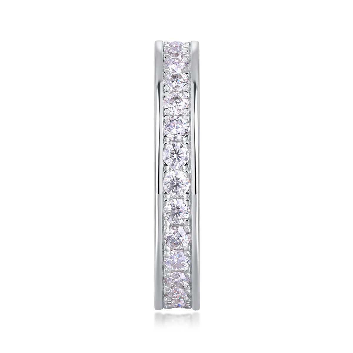 Trajectory - Luxury Silver Ring Set With Top-quality Moissanite, S925 Silver And Platinum-plated Diamond Ring
