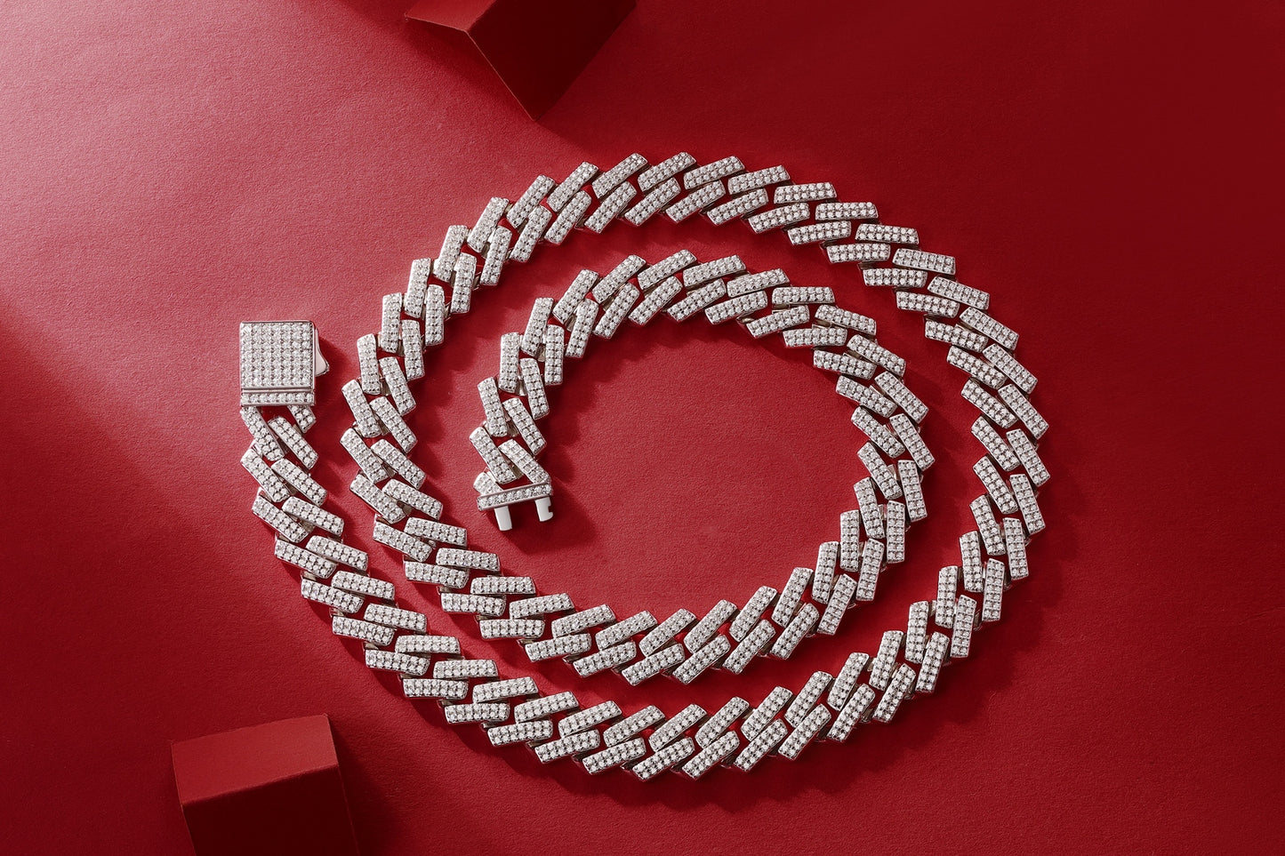 Challenge - Luxury Silver Necklace Set With Top-quality Moissanite, S925 Silver-plated Platinum