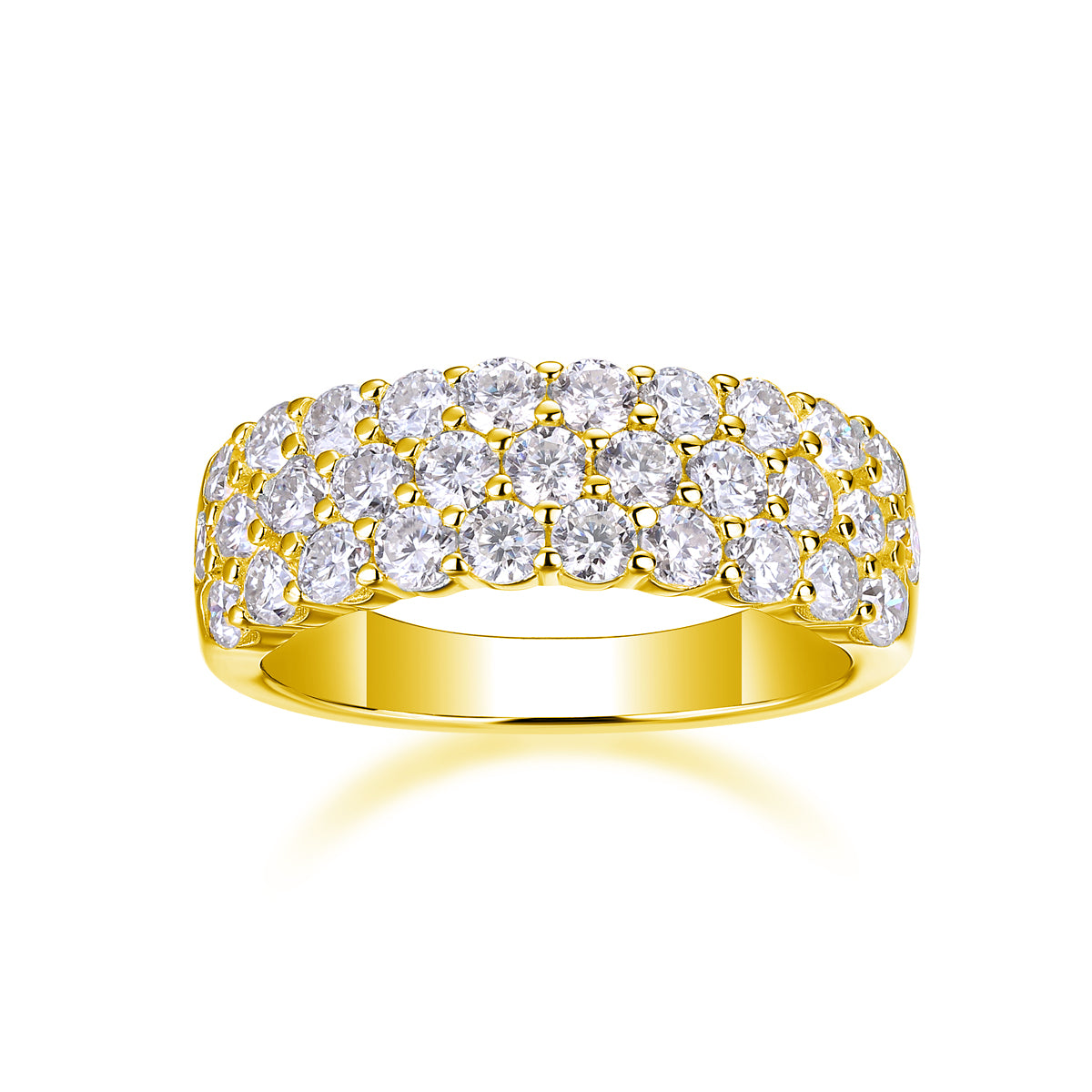 Phantom - Luxury Silver Ring Set With Top-quality Moissanite , S925 Silver And Platinum-plated Diamond  Ring