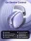 Over-Ear Bluetooth Headphones: 40mm Bass Driver, Bluetooth 5.3 Dual-Mode, 40hr Battery, Comfort Fi
