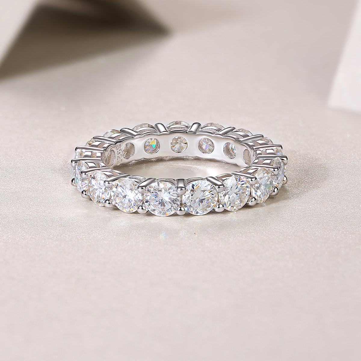Starlight - Luxury Silver RIng Set With Top-quality Moissanite,  S925 Silver And Platinum-plated