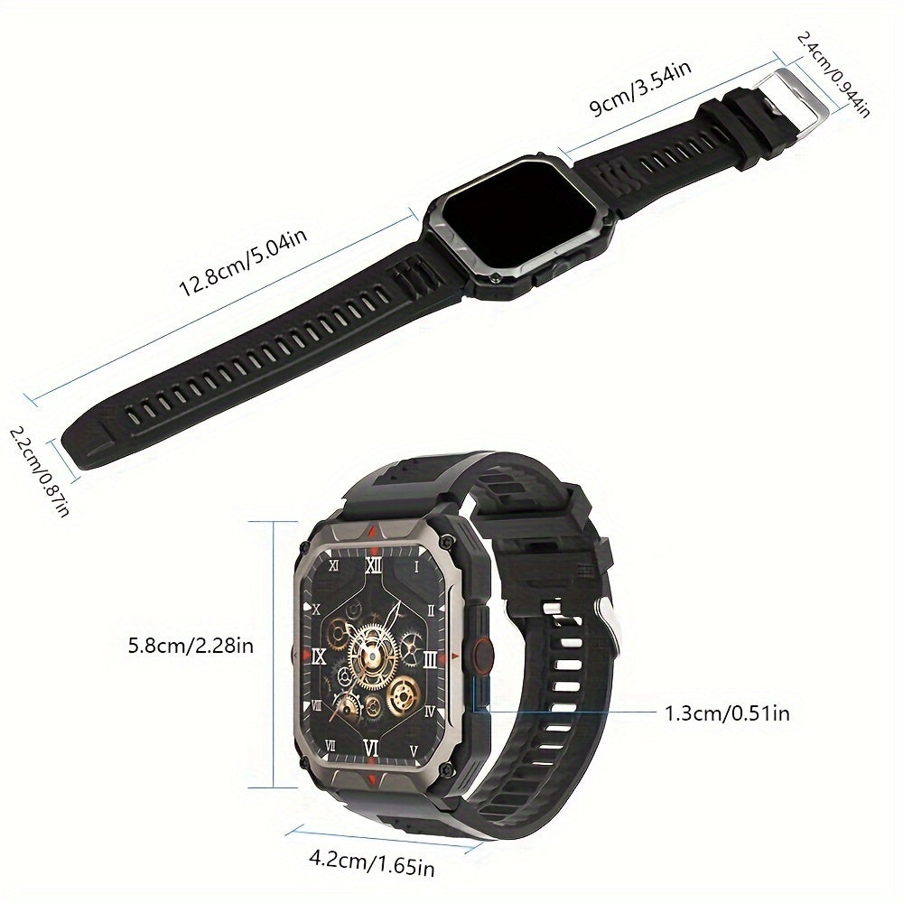 Men S Smart Watch Answer,make Calls, Wireless Calling Sports Smartwatch Fitness Tracker, With Multiple Sport Modes, Step Counter, Alarm, Compatible With IPhone And Android Phones
