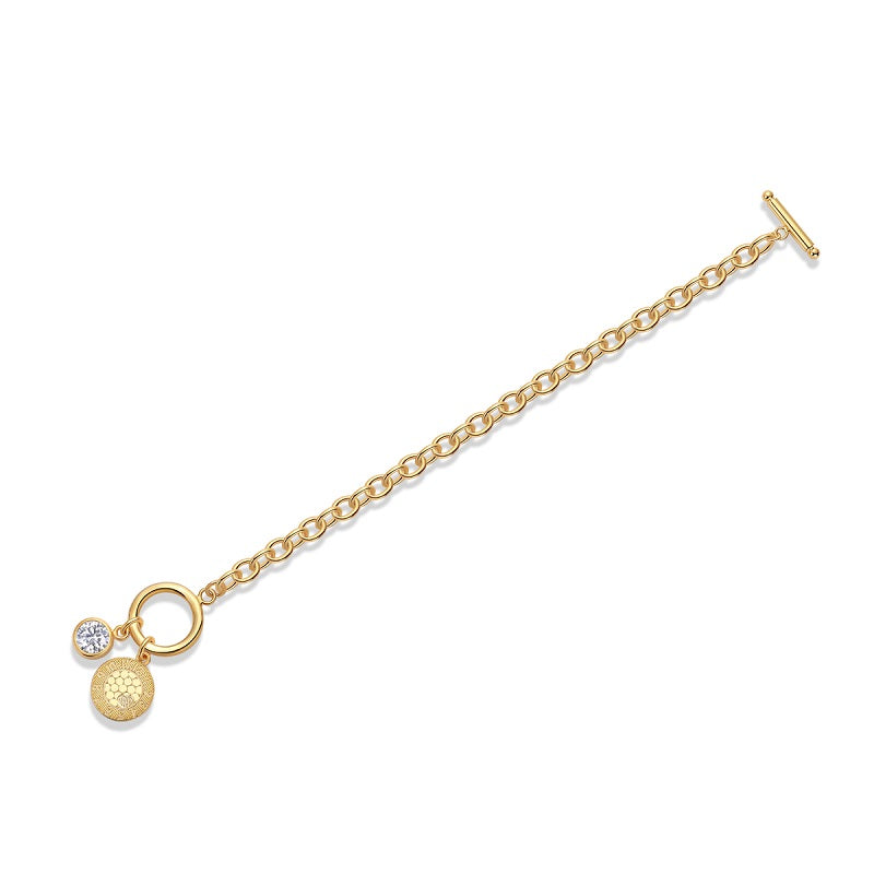 Set With Top-quality Moissanite, This Luxurious And Fashionable Light Luxury Trend Jewelry Silver Bracelet Is S925 Silver-plated With Gold