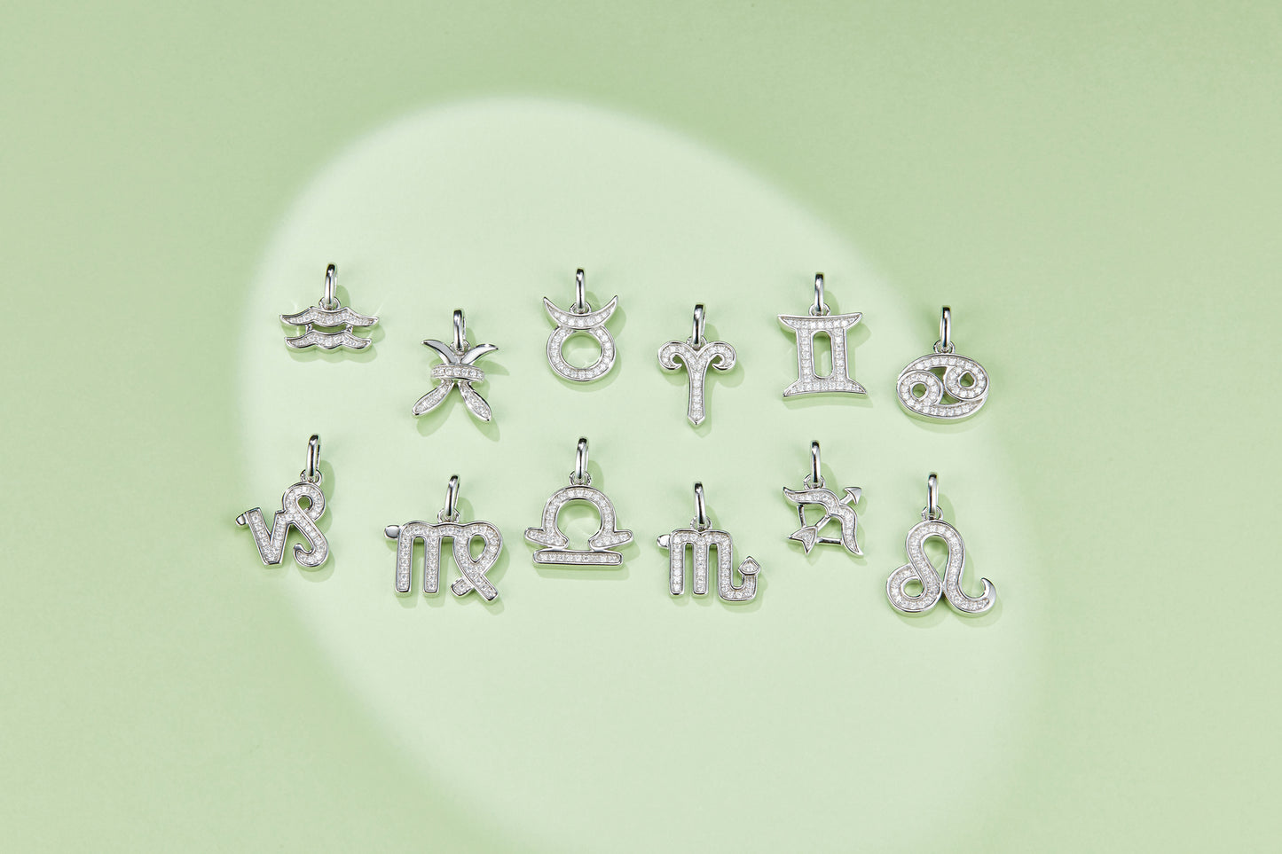 12 Zodiac Signs - Aries, Luxury Necklace Pendant – S925 Silver-Plated Platinum Set With Top-quality Moissanite D Color VVS1