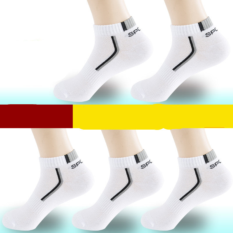 Men's Ankle Socks 5 or 10 Packs – All-Season Breathable Cotton Blend, Sports & Casual Wear