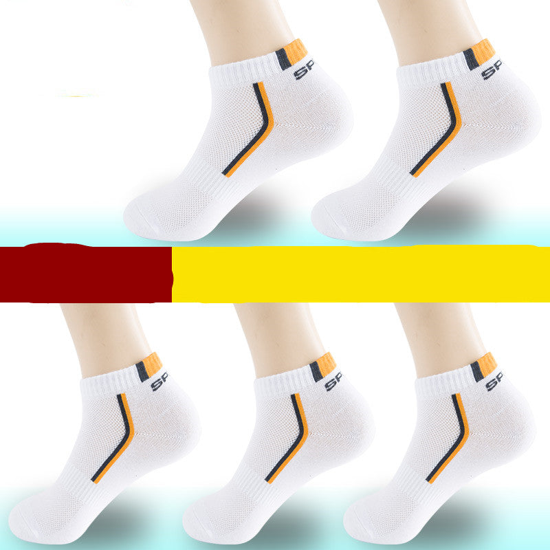 Men's Ankle Socks 5 or 10 Packs – All-Season Breathable Cotton Blend, Sports & Casual Wear