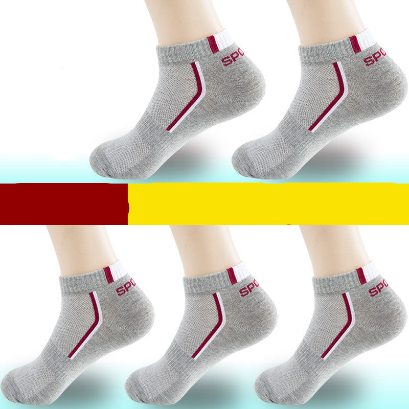 Men's Ankle Socks 5 or 10 Packs – All-Season Breathable Cotton Blend, Sports & Casual Wear