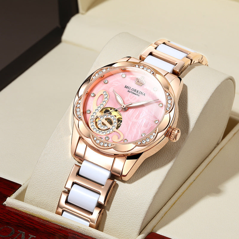 Luxury Women’s Mechanical Watch – Automatic Movement Elegant Timepiece