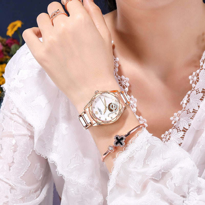 Luxury Women’s Mechanical Watch – Automatic Movement Elegant Timepiece