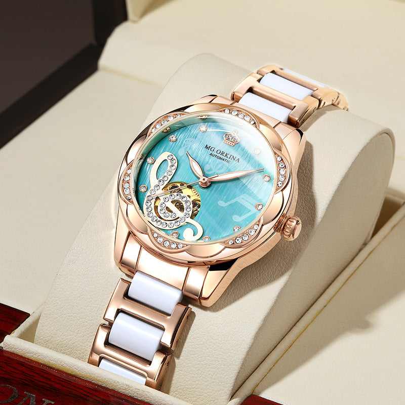 Luxury Women’s Mechanical Watch – Automatic Movement Elegant Timepiece