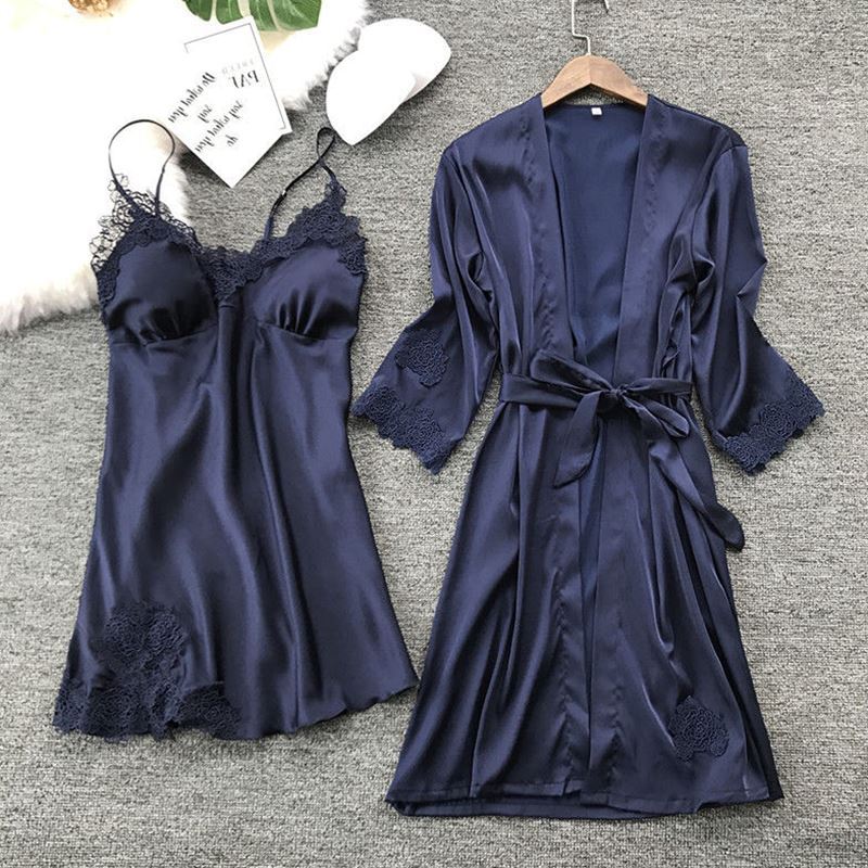 Luxury Women’s Satin Lace Nightwear Set - Elegant Sleepwear