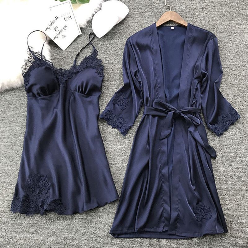 Luxury Women’s Satin Lace Nightwear Set - Elegant Sleepwear