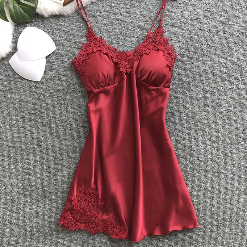 Luxury Women’s Satin Lace Nightwear Set - Elegant Sleepwear