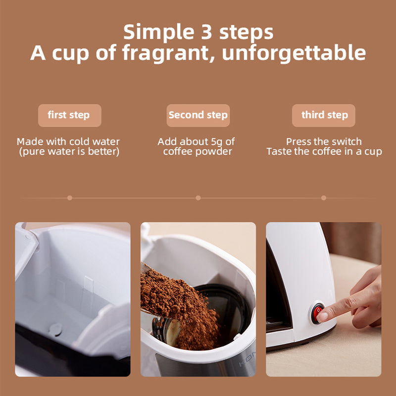 Fully Automatic Mini Portable Coffee Maker for Home & Office