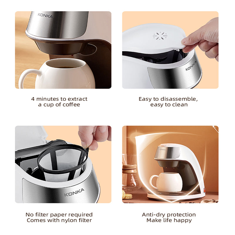 Fully Automatic Mini Portable Coffee Maker for Home & Office