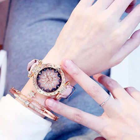 Full Diamond Watch Female Fashion Trend Waterproof Simple Female Watch
