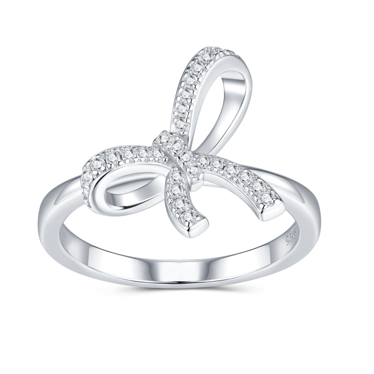 Luxury Silver Ring Featuring Top-quality Moissanite, Made Of S925 Silver Electroplated With Platinum.