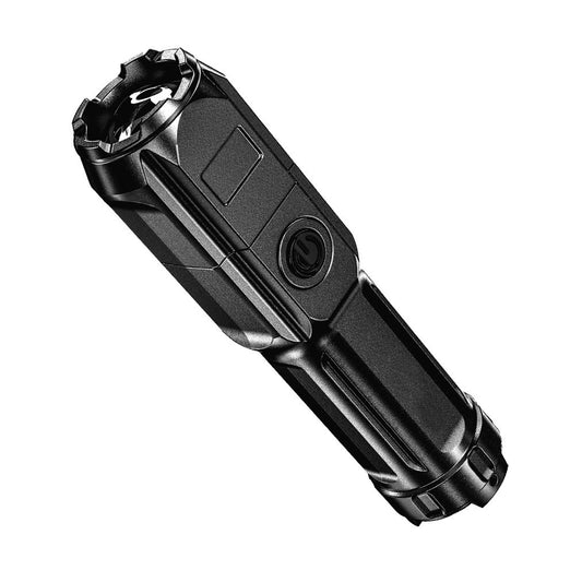 Powerful Zoomable LED Flashlight | Outdoor Multi-functional & Portable Torch | USB Rechargeable, Waterproof, Long-Range Lighting for Home & Camping Use