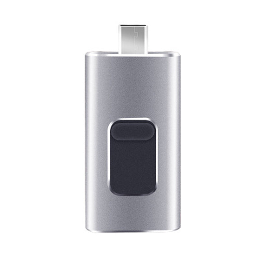 4-in-1 Multi-port USB Flash Drive: iPhone | Android (Micro USB) | Type-C | USB Key
