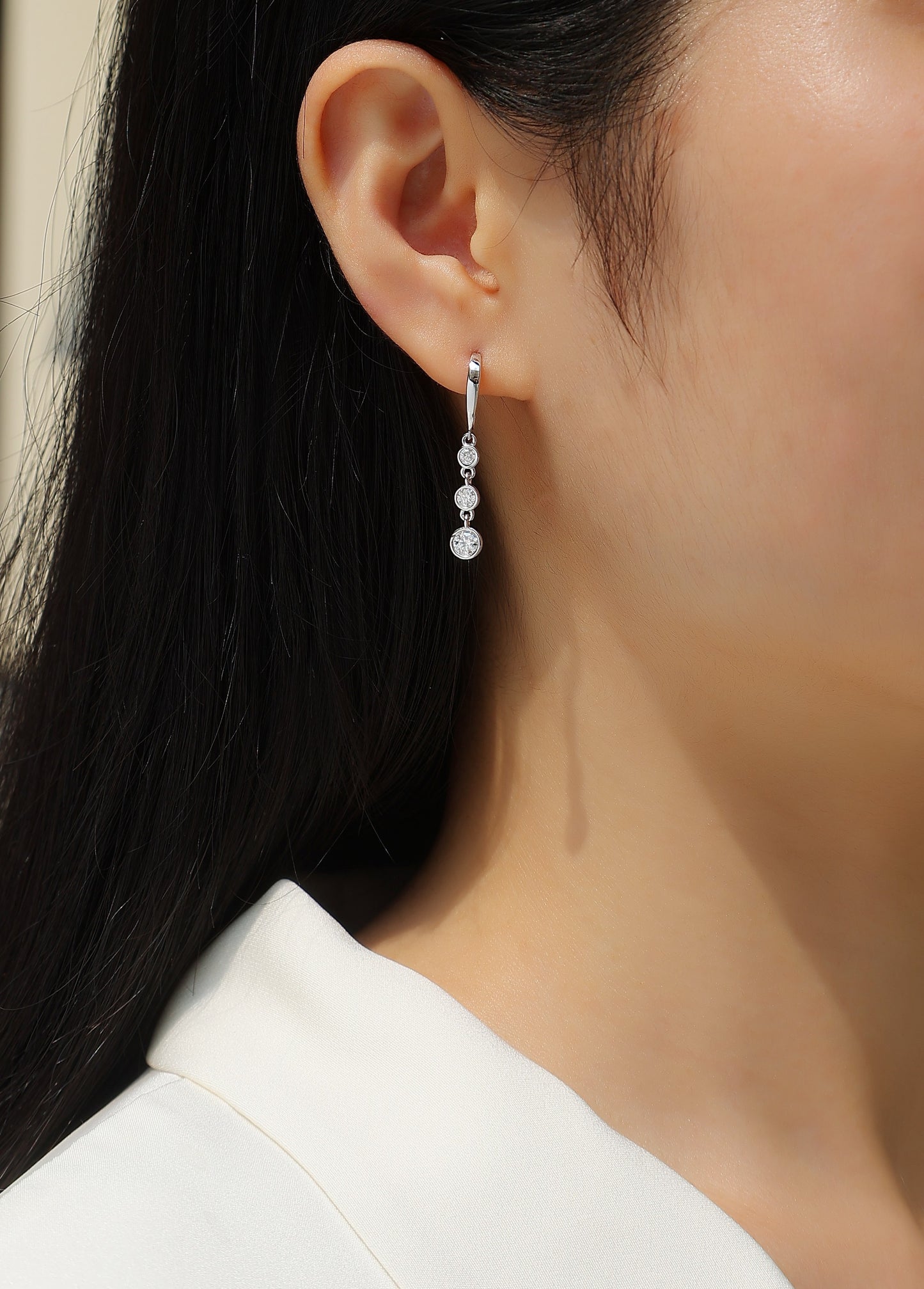Starlight - Earrings Set With Top-quality Moissanite S925 Silver And Platinum-plated Stud Earrings