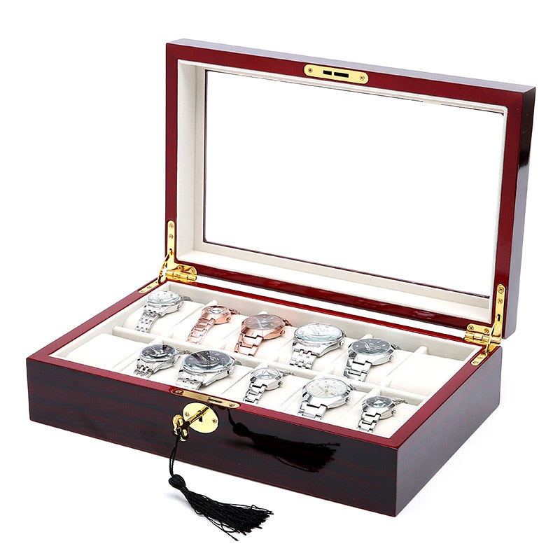 Wooden watch box watch storage box