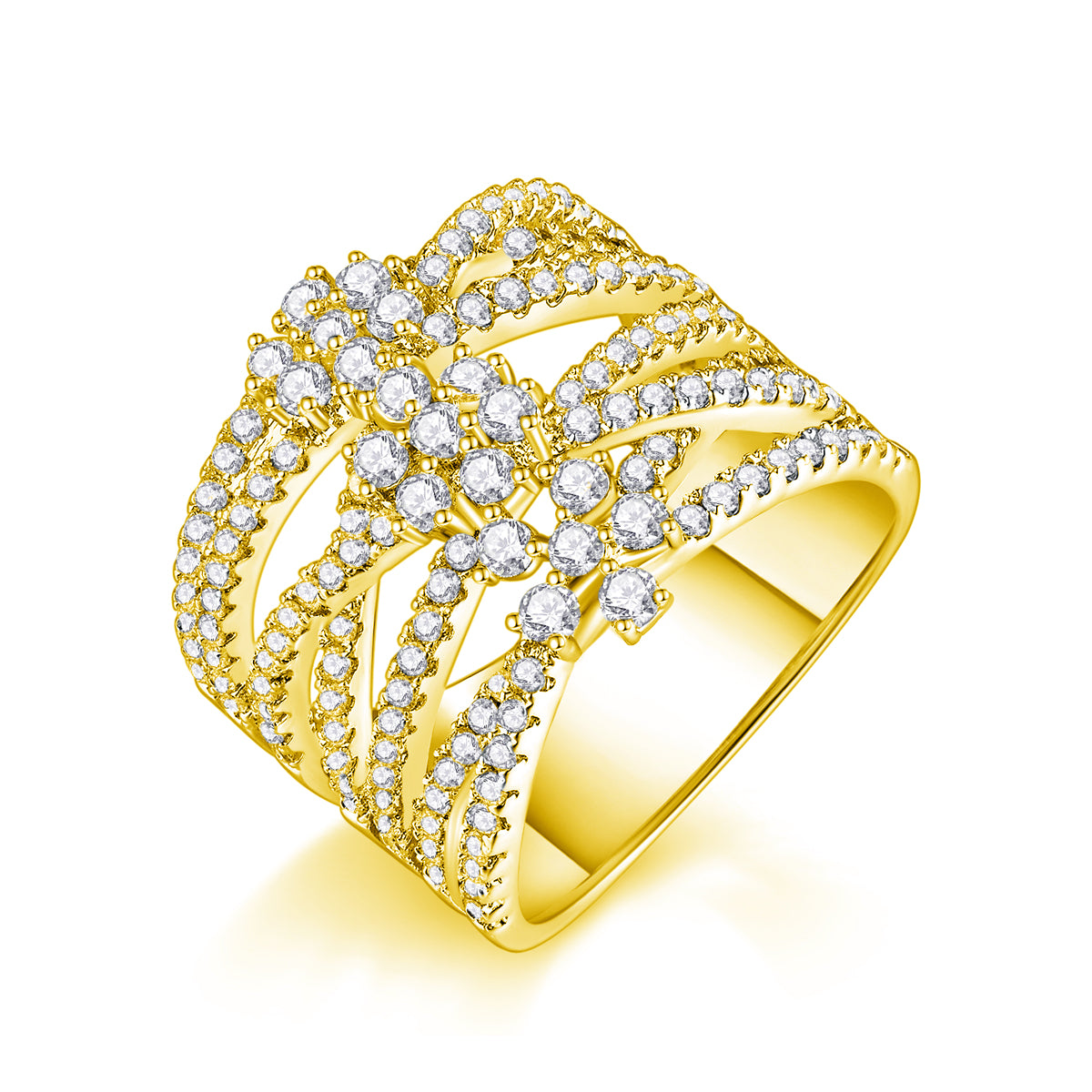 Winter Love Song - Luxury Silver Ring Set With Top-quality Moissanite S925 Silver And Platinum-plated Diamond
