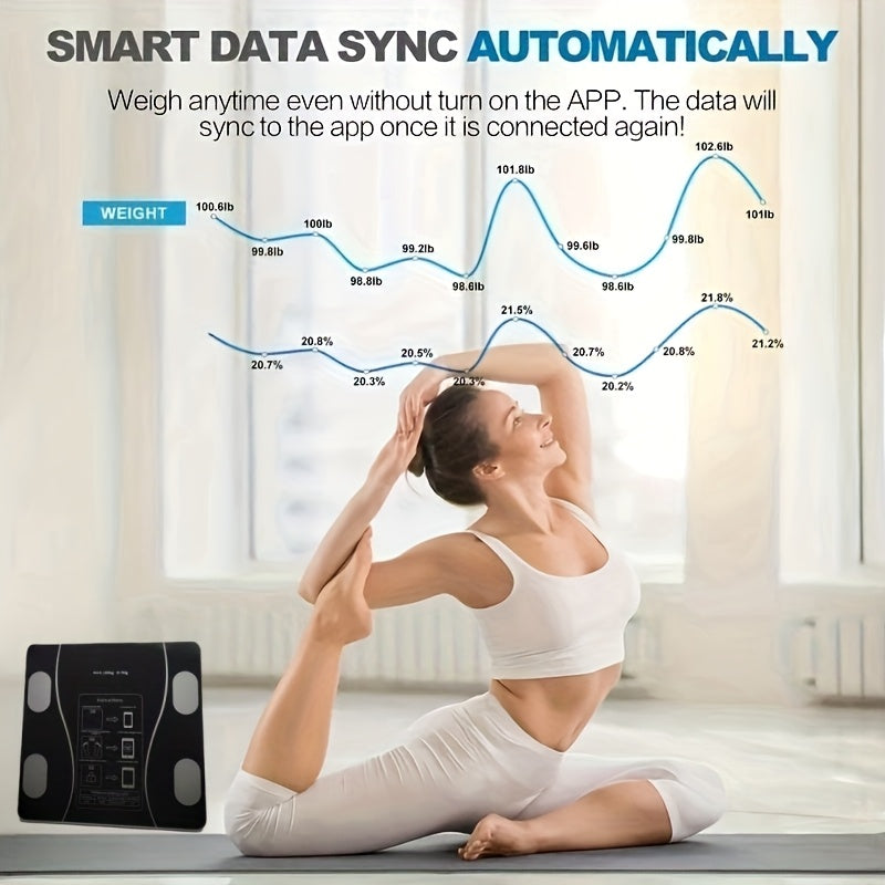 Intelligent Bluetooth Body Fat & Composition Smart Scale