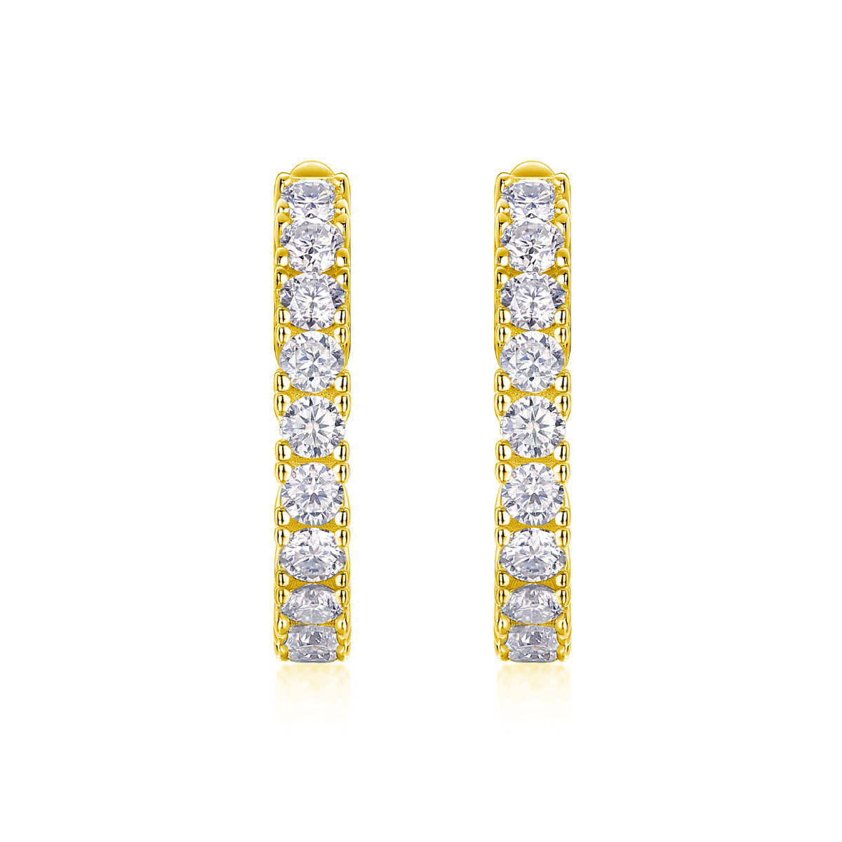 Modern Guide - Premium Moissanite Luxury Silver Stud Earrings S925 Silver Plated Platinum