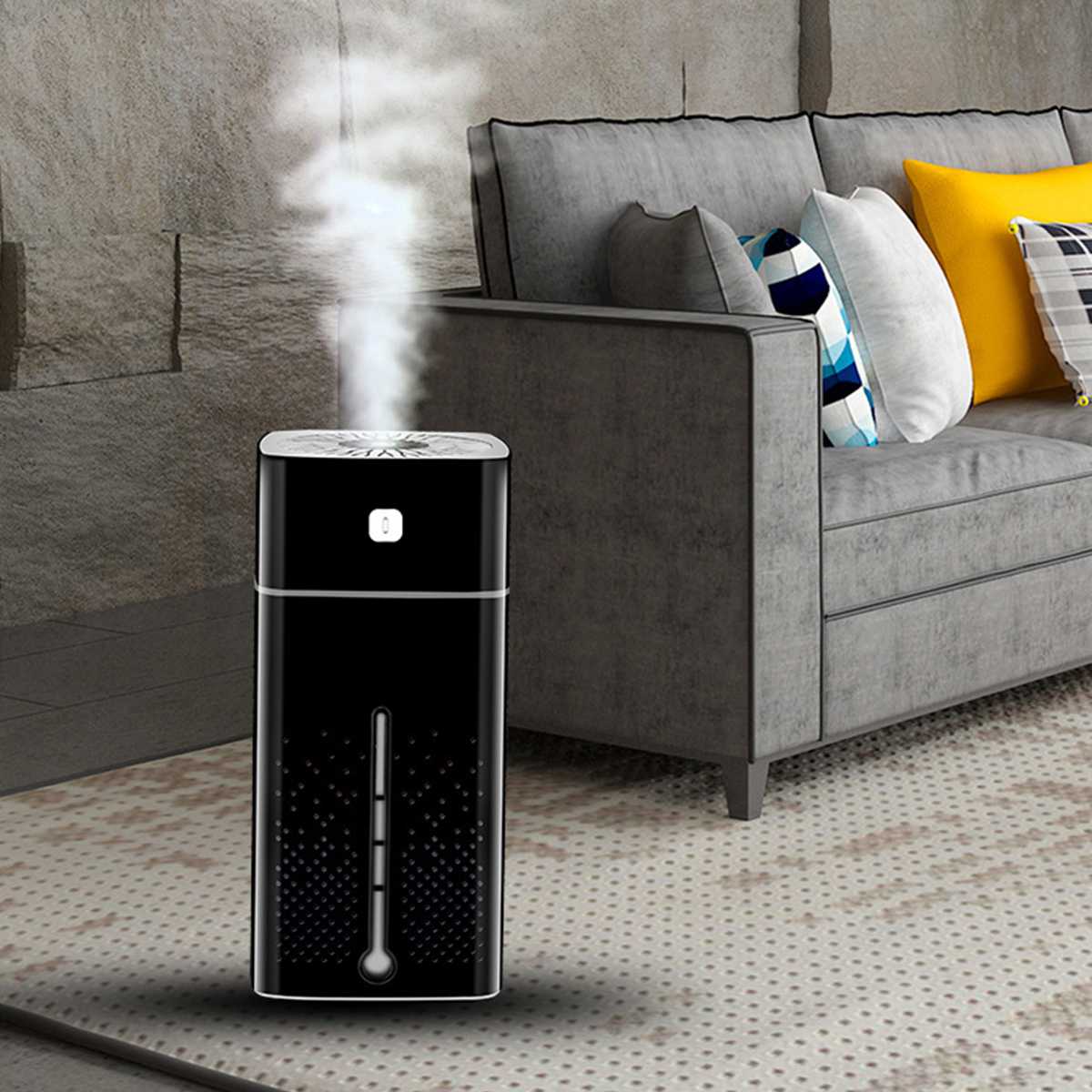 Air Purifier Humidifier for Home – 1000ml Tank, 7 LED Colors, Improves Air Quality