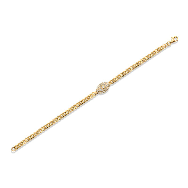 Set With Top-quality Moissanite, This Luxurious And Fashionable Light Luxury Trend Jewelry Silver Bracelet Is S925 Silver-plated With Gold