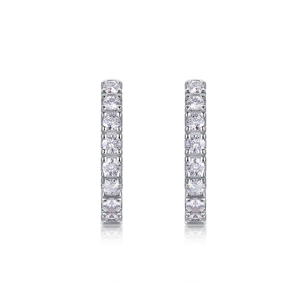 Top-quality Moissanite Luxury Silver Stud Earrings S925 Silver Plated Platinum