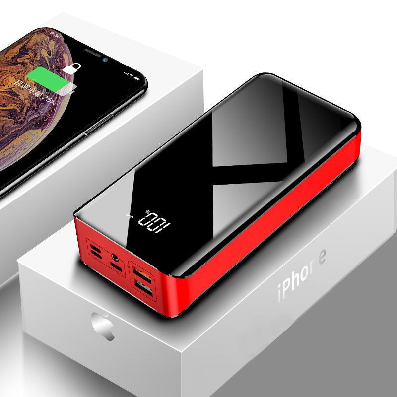 Universal 30000mAh Portable Power Bank – Fast Charging External Battery Pack with LCD Digital Display and Double-Sided UV Finish