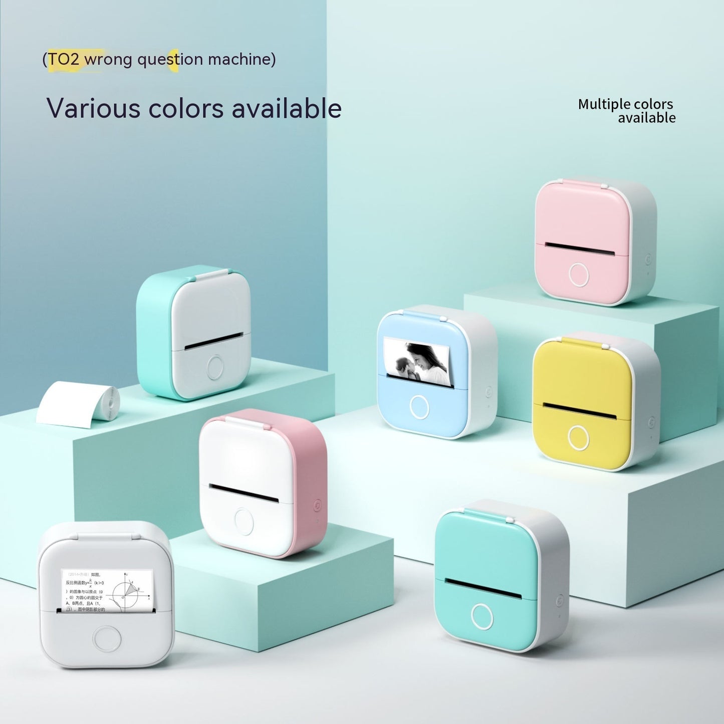 Mini Bluetooth Thermal Label Printer – Portable Photo, Study & Price Tag Printer